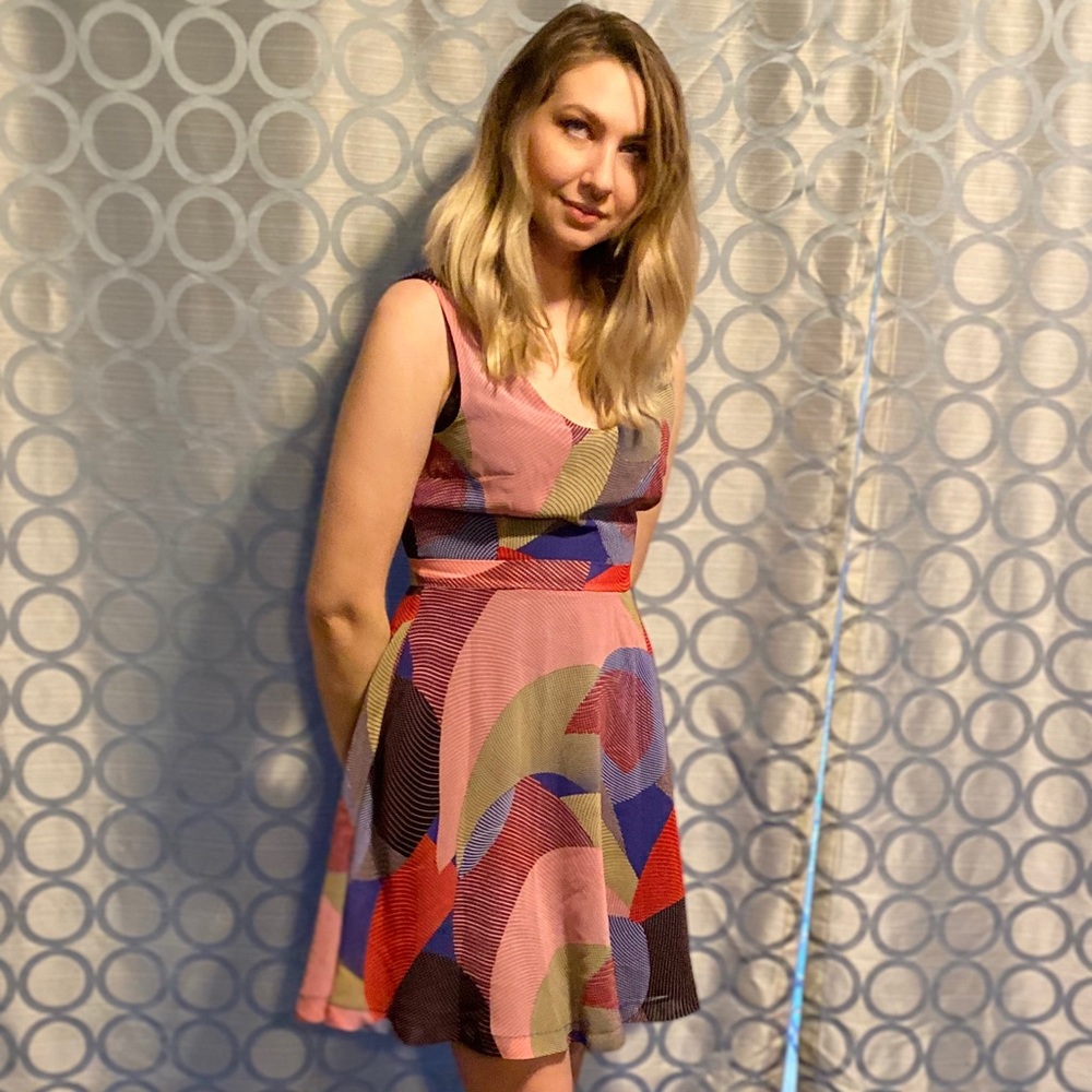 ModCloth Multicolor Dress Size Small (4-6) NWOT